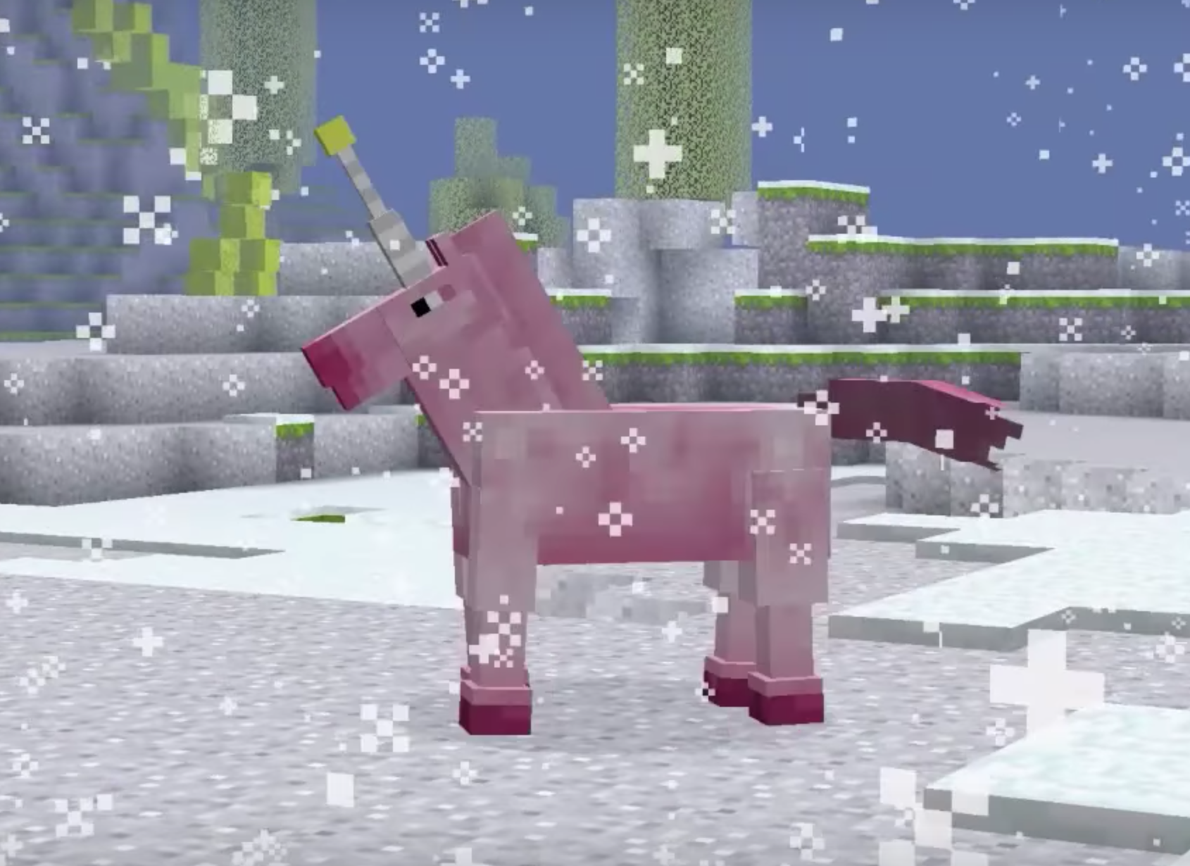 Pink Unicorn in its natural habitat