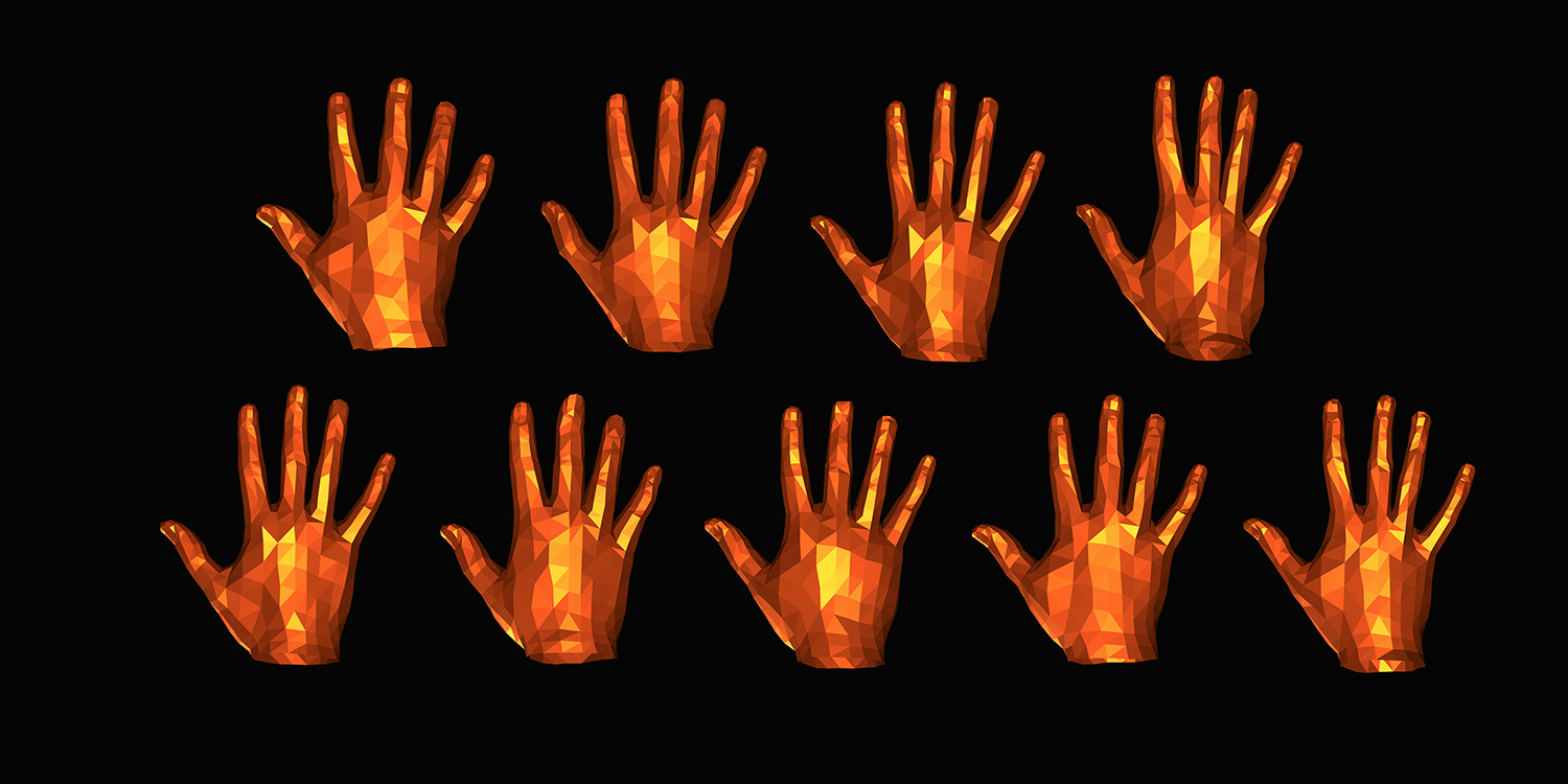 Hands with different shapes